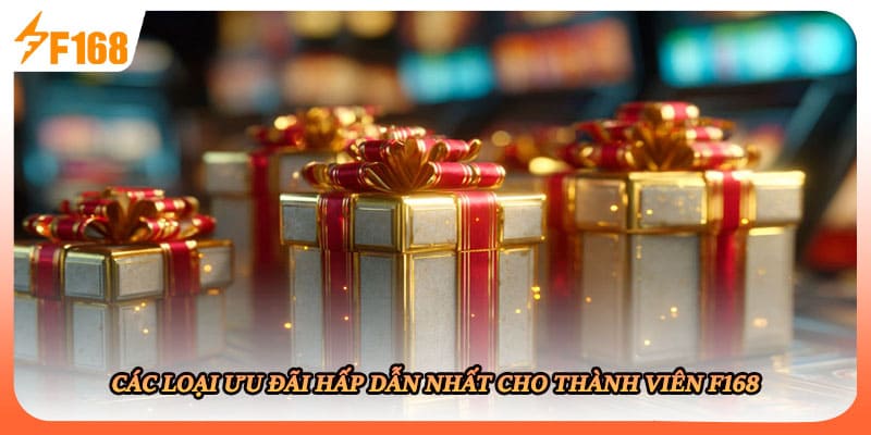 Các loại ưu đãi hấp dẫn nhất cho thành viên F168